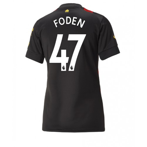 Manchester City Phil Foden #47 Bortedrakt Kvinner 2022-23 Kortermet Manchester City Phil Foden #47 Bortedrakt Kvinner 2022-23 Kortermet